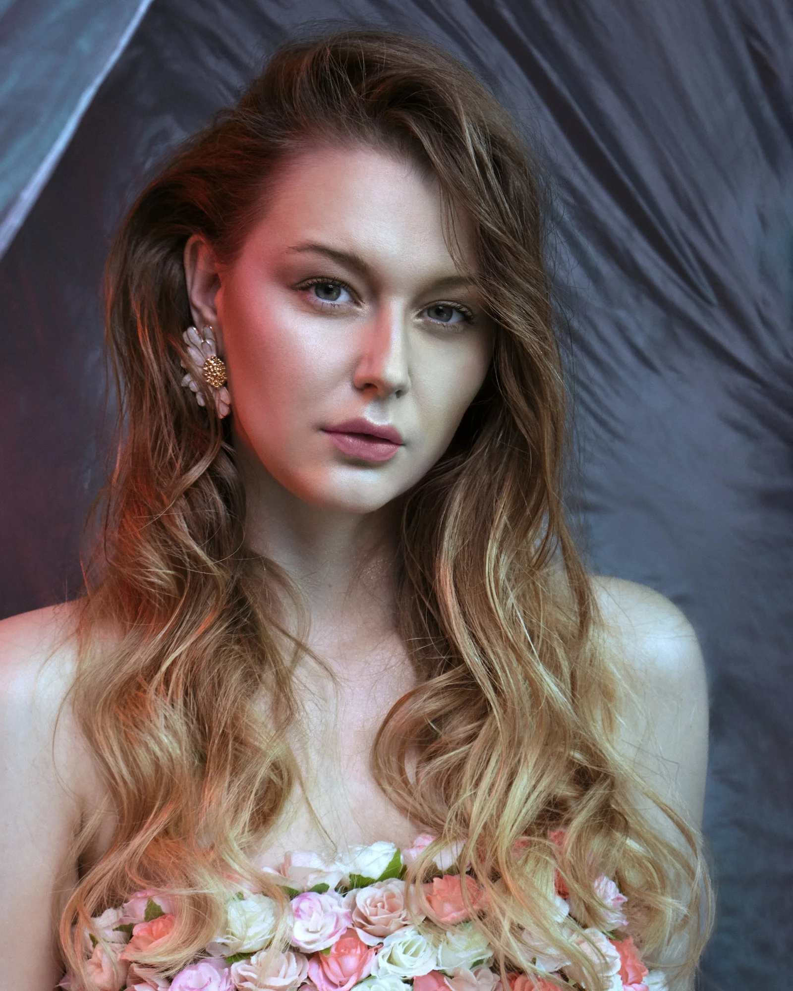 Retrato profesional de moda realizado en estudio en Madrid